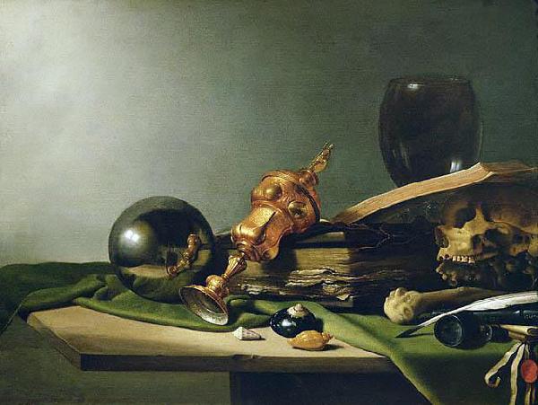 Pieter Claesz Vanitas - Still-Life oil painting image
